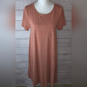 LuLaRoe Carly Short Sleeve Hi-low Dress Size Small